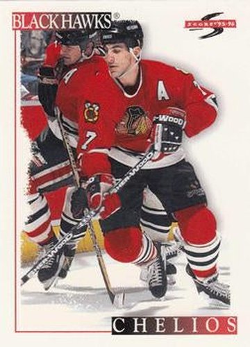 #3 Chris Chelios - Chicago Blackhawks - 1995-96 Score Hockey
