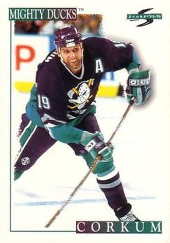 #42 Bob Corkum - Anaheim Mighty Ducks - 1995-96 Score Hockey