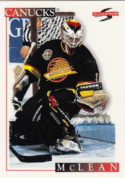 #49 Kirk McLean - Vancouver Canucks - 1995-96 Score Hockey