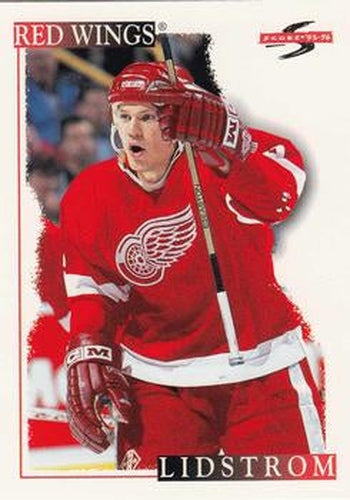 #51 Nicklas Lidstrom - Detroit Red Wings - 1995-96 Score Hockey