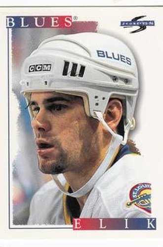 #58 Todd Elik - St. Louis Blues - 1995-96 Score Hockey