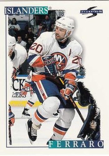 #66 Ray Ferraro - New York Islanders - 1995-96 Score Hockey