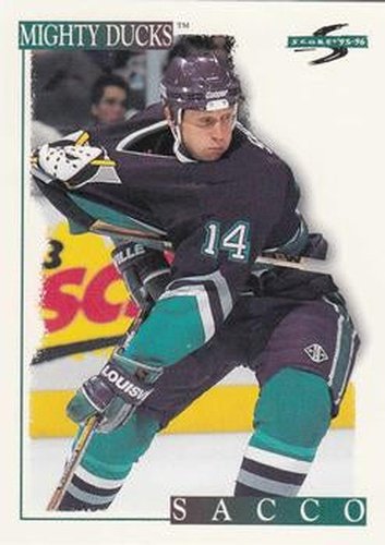 #68 Joe Sacco - Anaheim Mighty Ducks - 1995-96 Score Hockey