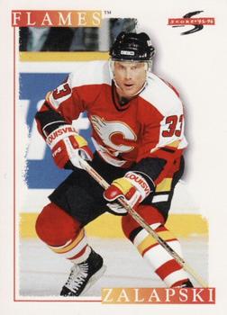 #69 Zarley Zalapski - Calgary Flames - 1995-96 Score Hockey