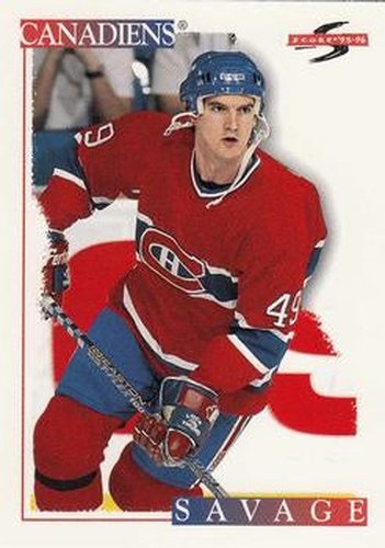 #76 Brian Savage - Montreal Canadiens - 1995-96 Score Hockey