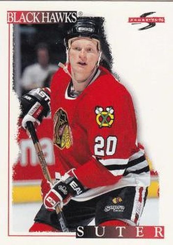 #82 Gary Suter - Chicago Blackhawks - 1995-96 Score Hockey