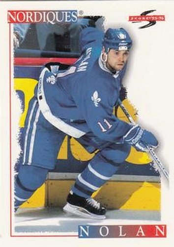 #83 Owen Nolan - Quebec Nordiques - 1995-96 Score Hockey