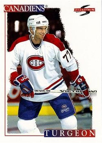 #90 Pierre Turgeon - Montreal Canadiens - 1995-96 Score Hockey