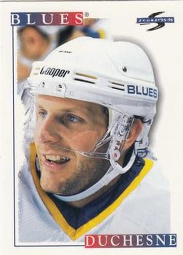 #99 Steve Duchesne - St. Louis Blues - 1995-96 Score Hockey