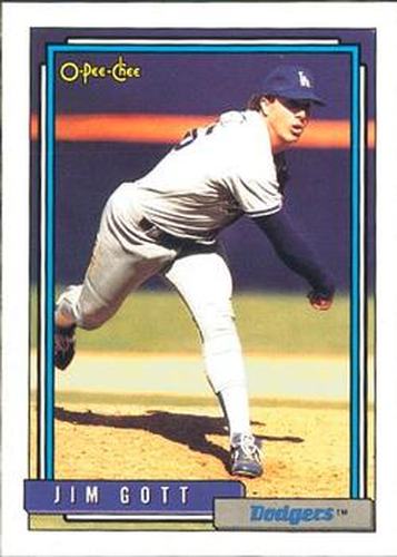 #517 Jim Gott - Los Angeles Dodgers - 1992 O-Pee-Chee Baseball