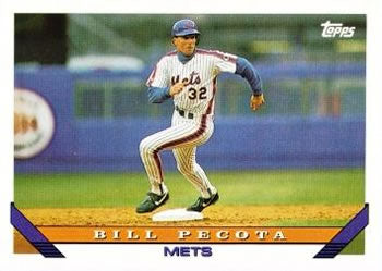 #517 Bill Pecota - New York Mets - 1993 Topps Baseball