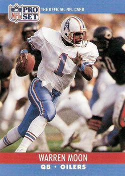 #517 Warren Moon - Houston Oilers - 1990 Pro Set Football