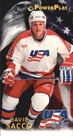 #517 David Sacco - USA - 1993-94 Fleer PowerPlay Hockey