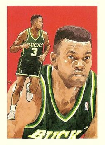 #517 Dale Ellis - Milwaukee Bucks - 1991-92 Hoops Basketball