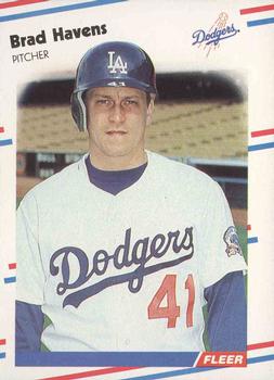 #517 Brad Havens - Los Angeles Dodgers - 1988 Fleer Baseball