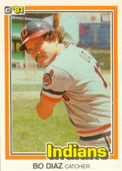 #517 Bo Diaz - Cleveland Indians - 1981 Donruss Baseball
