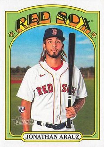 #517 Jonathan Arauz - Boston Red Sox - 2021 Topps Heritage Baseball