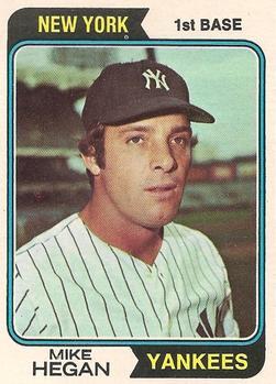#517 Mike Hegan - New York Yankees - 1974 Topps Baseball