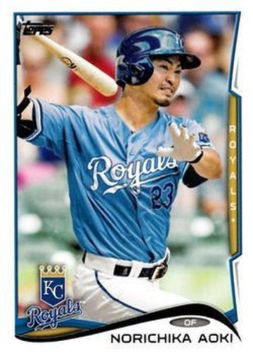 #517 Norichika Aoki - Kansas City Royals - 2014 Topps Baseball