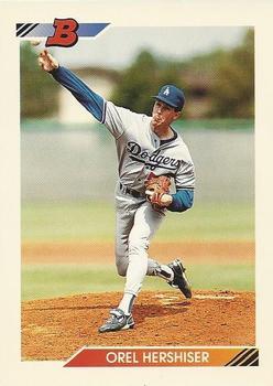 #517 Orel Hershiser - Los Angeles Dodgers - 1992 Bowman Baseball