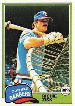 #517 Richie Zisk - Texas Rangers - 1981 Topps Baseball