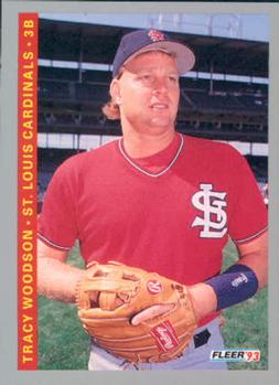 #517 Tracy Woodson - St. Louis Cardinals - 1993 Fleer Baseball