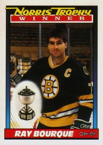 #517 Ray Bourque - Boston Bruins - 1991-92 O-Pee-Chee Hockey