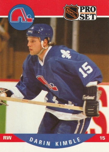 #517 Darin Kimble - Quebec Nordiques - 1990-91 Pro Set Hockey