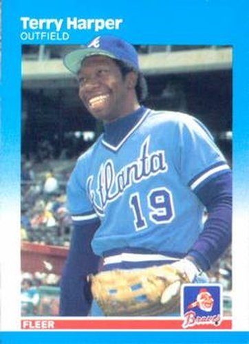 #517 Terry Harper - Atlanta Braves - 1987 Fleer Baseball