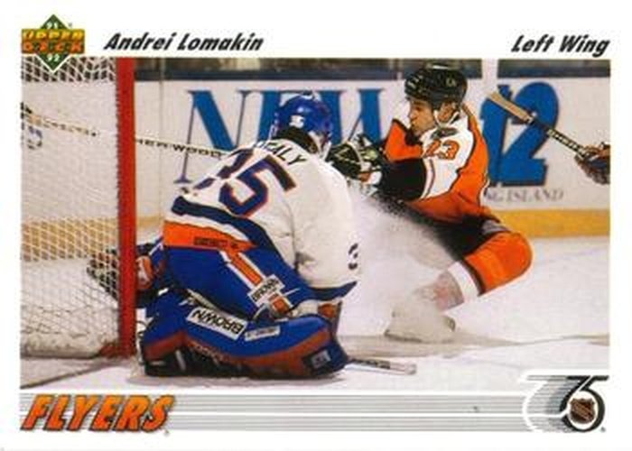 #518 Andrei Lomakin - Philadelphia Flyers - 1991-92 Upper Deck Hockey