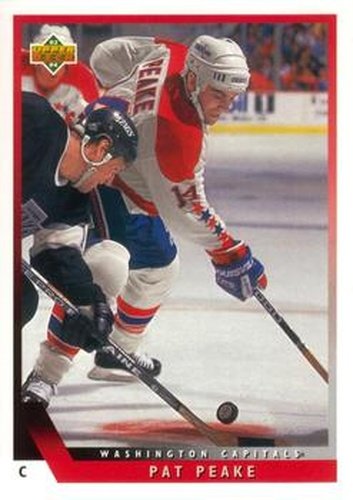 #518 Pat Peake - Washington Capitals - 1993-94 Upper Deck Hockey