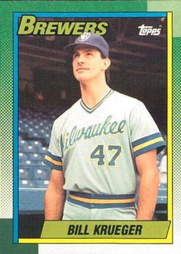 #518 Bill Krueger - Milwaukee Brewers - 1990 O-Pee-Chee Baseball