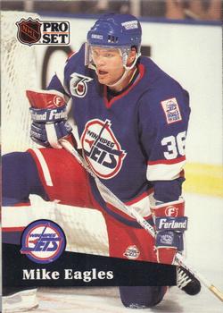 #518 Mike Eagles - 1991-92 Pro Set Hockey