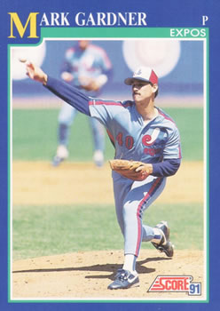 #518 Mark Gardner - Montreal Expos - 1991 Score Baseball