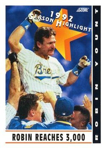 #518 Robin Yount - Milwaukee Brewers - 1993 Score Baseball