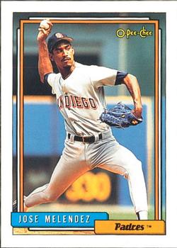 #518 Jose Melendez - San Diego Padres - 1992 O-Pee-Chee Baseball
