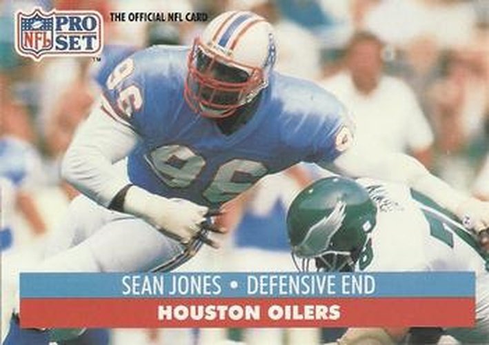 #518 Sean Jones - Houston Oilers - 1991 Pro Set Football