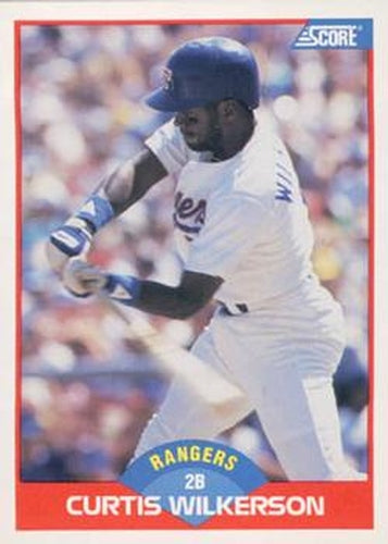 #518 Curtis Wilkerson - Texas Rangers - 1989 Score Baseball