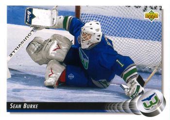 #518 Sean Burke - Hartford Whalers - 1992-93 Upper Deck Hockey