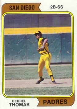 #518 Derrel Thomas - San Diego Padres - 1974 Topps Baseball