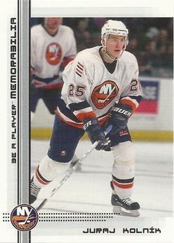 #518 Juraj Kolnik - New York Islanders - 2000-01 Be a Player Memorabilia Hockey