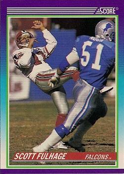 #518 Scott Fulhage - Atlanta Falcons - 1990 Score Football