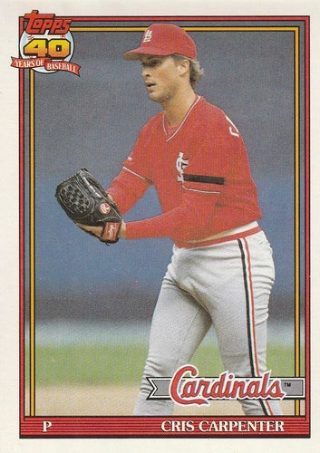 #518 Cris Carpenter - St. Louis Cardinals - 1991 O-Pee-Chee Baseball
