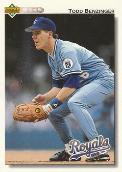 #518 Todd Benzinger - Kansas City Royals - 1992 Upper Deck Baseball