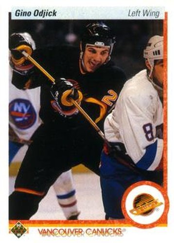 #518 Gino Odjick - Vancouver Canucks - 1990-91 Upper Deck Hockey
