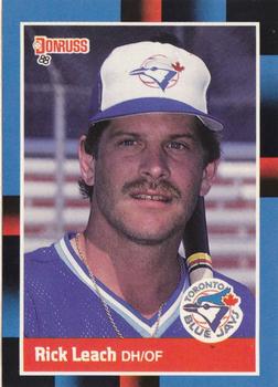#518 Rick Leach - Toronto Blue Jays - 1988 Donruss Baseball