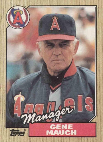 #518 Gene Mauch - California Angels - 1987 Topps Baseball