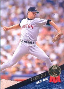 #518 Aaron Sele - Boston Red Sox - 1993 Leaf Baseball