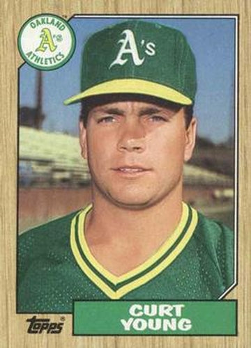 #519 Curt Young - Oakland Athletics - 1987 Topps Baseball