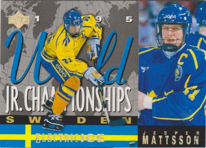 #519 Jesper Mattsson - Sweden - 1994-95 Upper Deck Hockey - Electric Ice